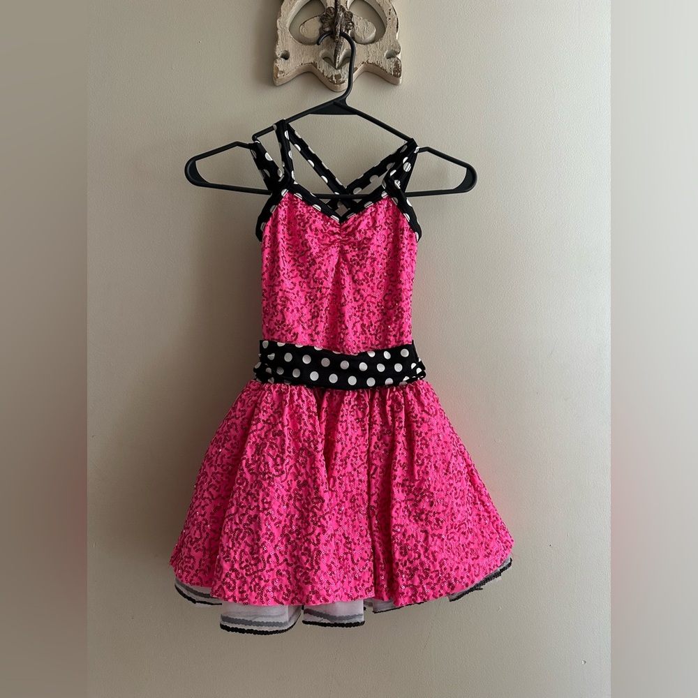 Weissman pink Jazz Dance Costume size MC